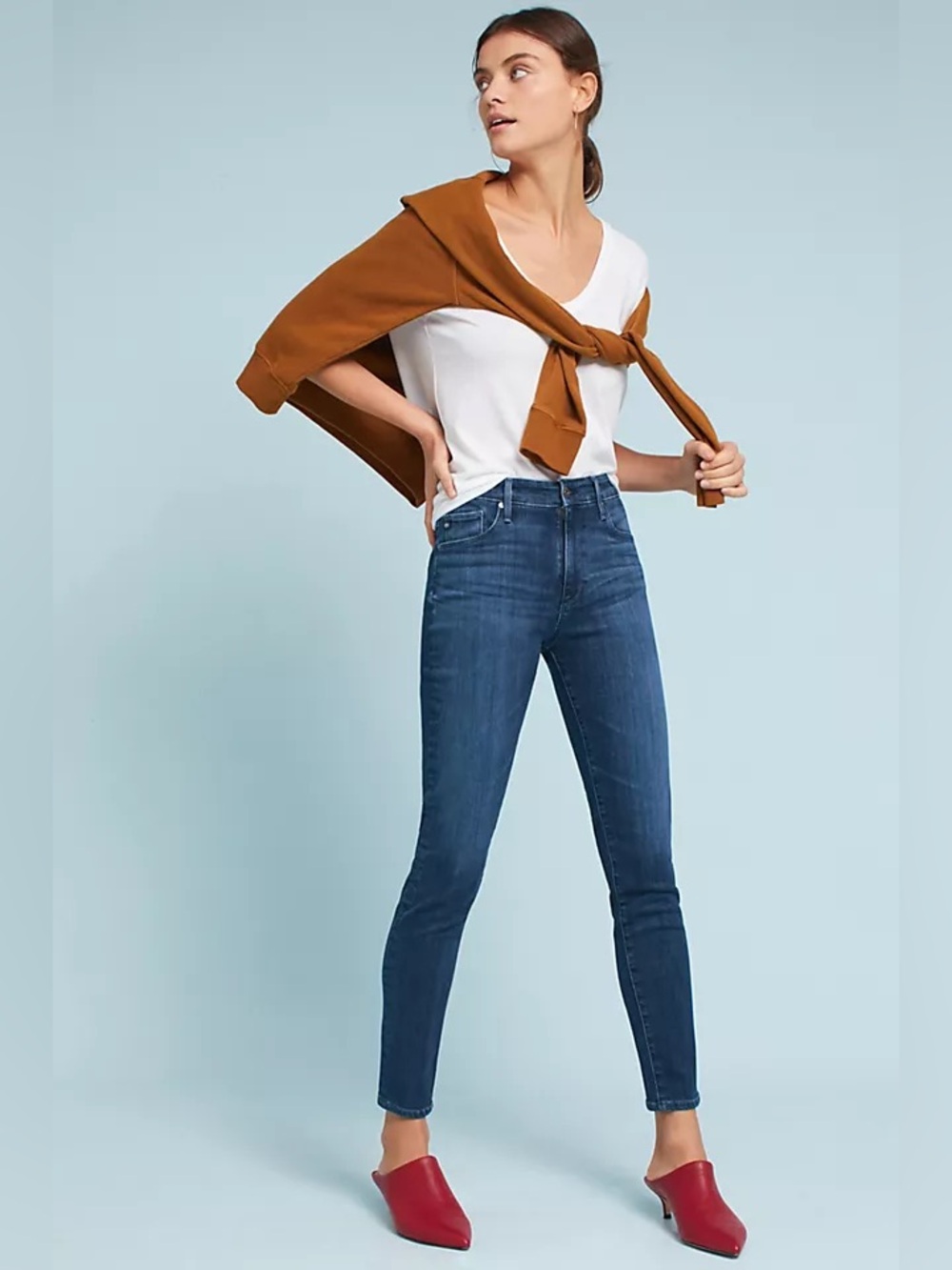 Anthropologie Adriano Goldschmied High Rise Stevie Ankle